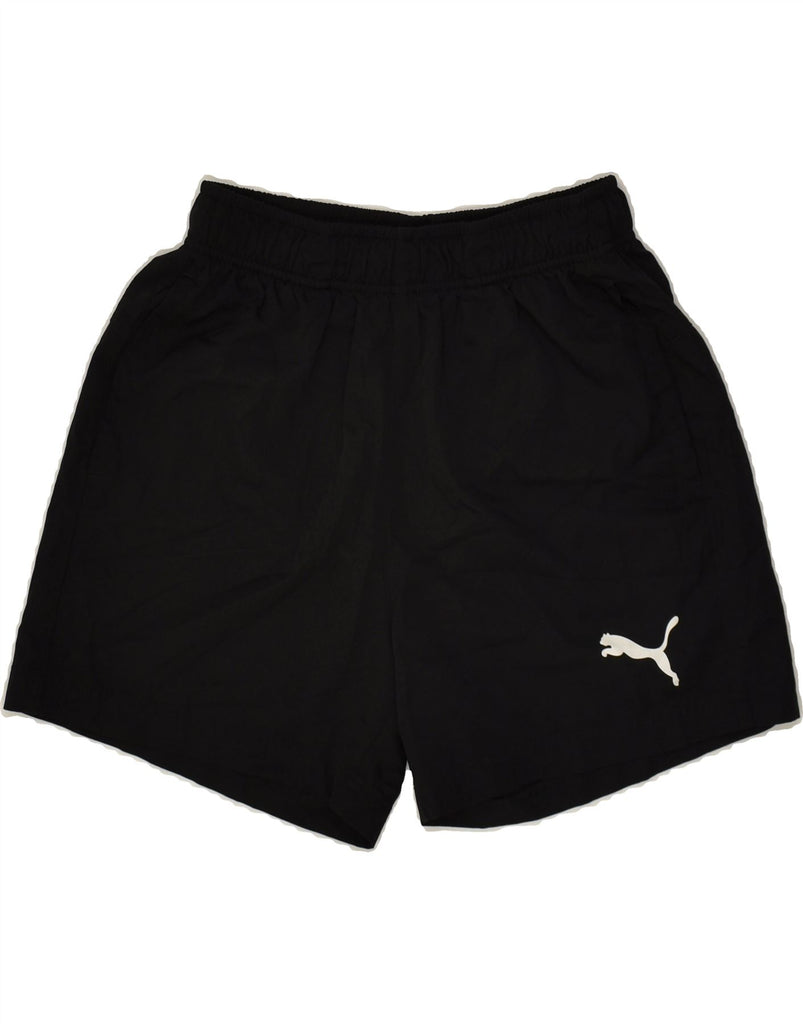 PUMA Mens Sport Shorts Small Black Polyester | Vintage Puma | Thrift | Second-Hand Puma | Used Clothing | Messina Hembry 