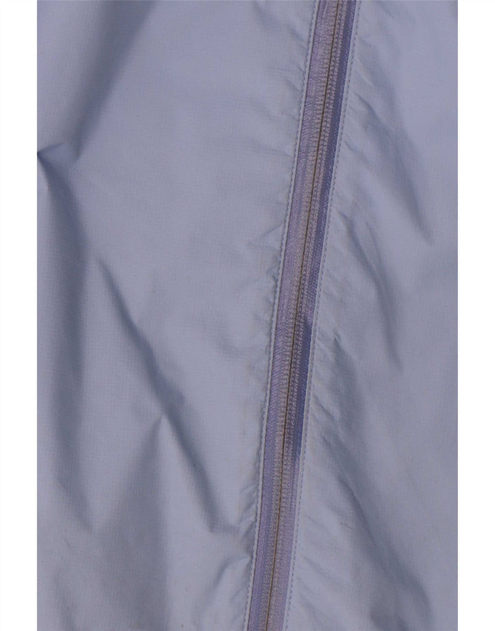 The North Face Womens Hooded Rain Jacket UK 14 Medium Blue Colourblock