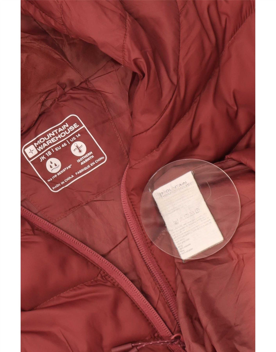 Mountain Warehouse Womens Padded Jacket UK 18 XL Red Polyamide