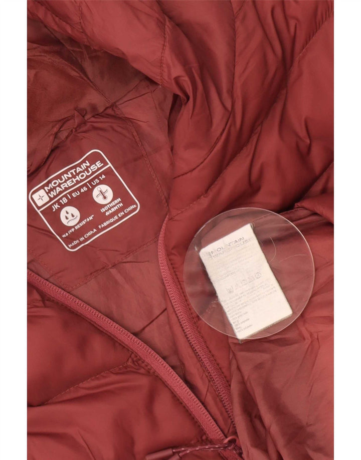 Mountain Warehouse Womens Padded Jacket UK 18 XL Red Polyamide