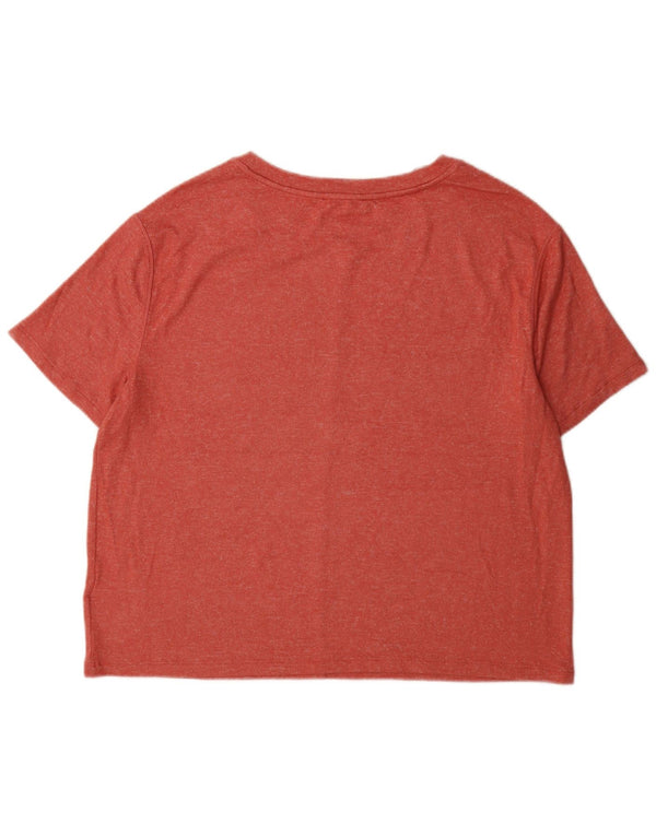 Marks & Spencer Mens T-Shirt Top Large Red Viscose