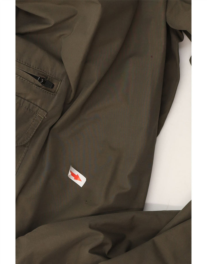 Marks & Spencer Mens Blue Harbour Straight Cargo Trousers W42 L31 Khaki