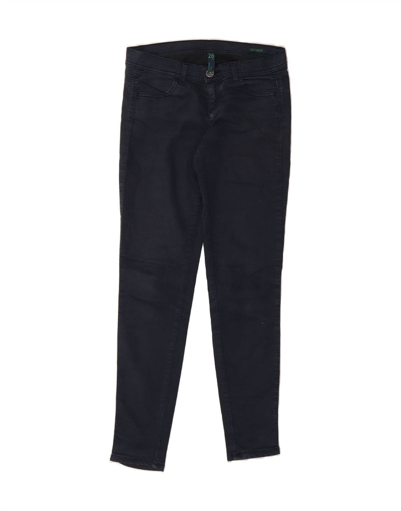 BENETTON Womens Skinny Jeans W26 L28 Navy Blue Cotton Vintage Benetton and Second-Hand Benetton from Messina Hembry 