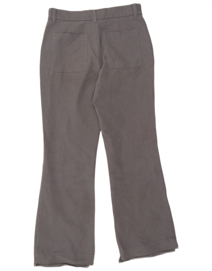 Zara Mens Bootcut Suit Trousers EU 42 Large W32 L33 Grey Cotton