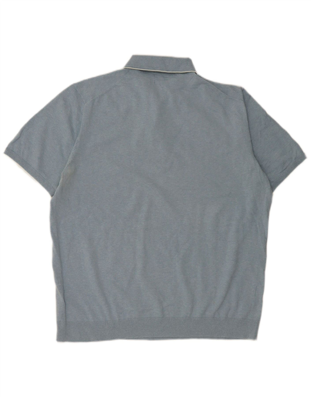 Marks & Spencer Mens Polo Shirt XL Blue Cotton