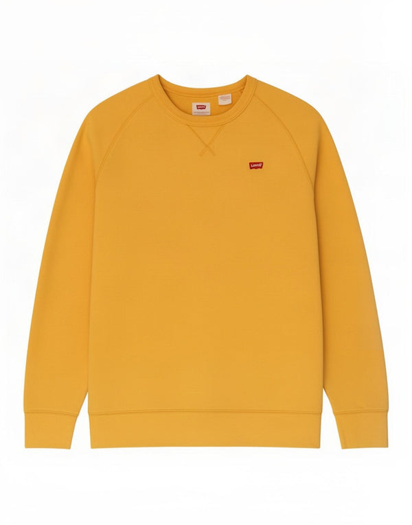 Levi's Mens Sweatshirt Jumper Small Yellow Cotton