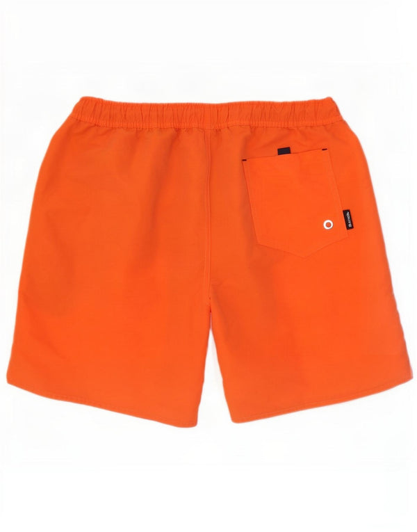 Bench Mens Graphic Swimming Shorts Large Orange Polyester