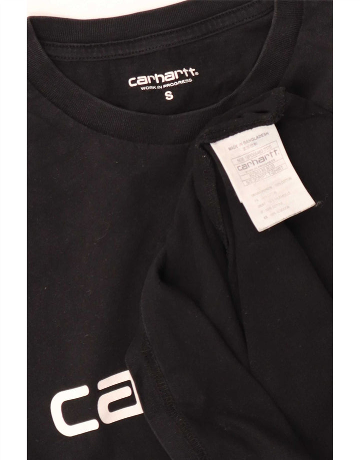 Carhartt Mens Graphic T-Shirt Top Small Black Cotton