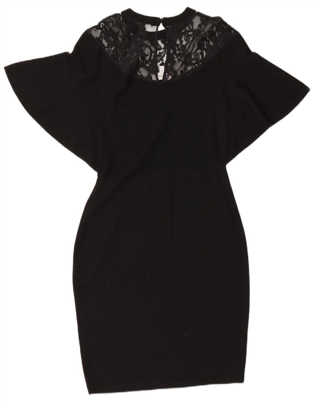 Coast Womens Batwing Bodycon Dress UK 14 Large Black Viscose