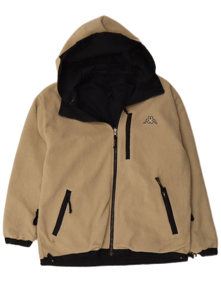 Kappa Mens Hooded Reversible Jacket UK 36 Small Navy Blue