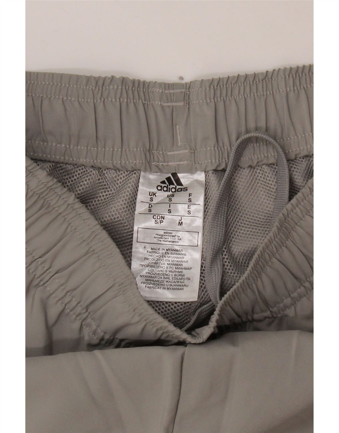 Adidas Mens Sport Shorts Small Grey Polyester