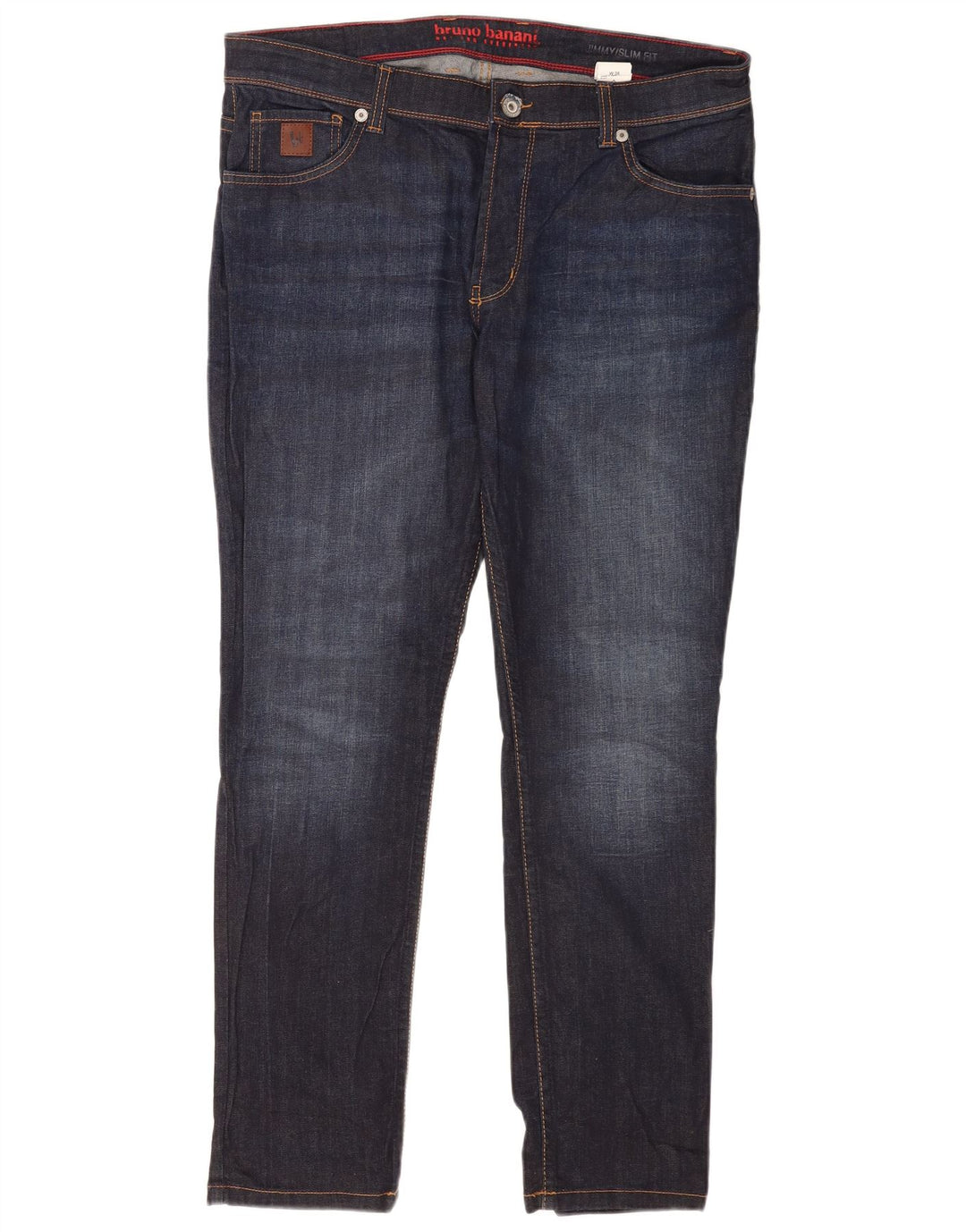 Bruno Banani Mens Slim Jeans W36 L32 Navy Blue Cotton