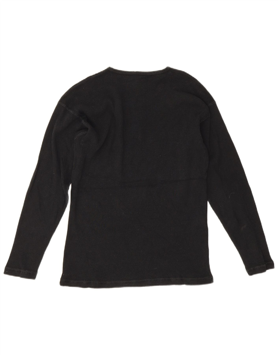 LEE Mens Top Long Sleeve Medium Black Cotton