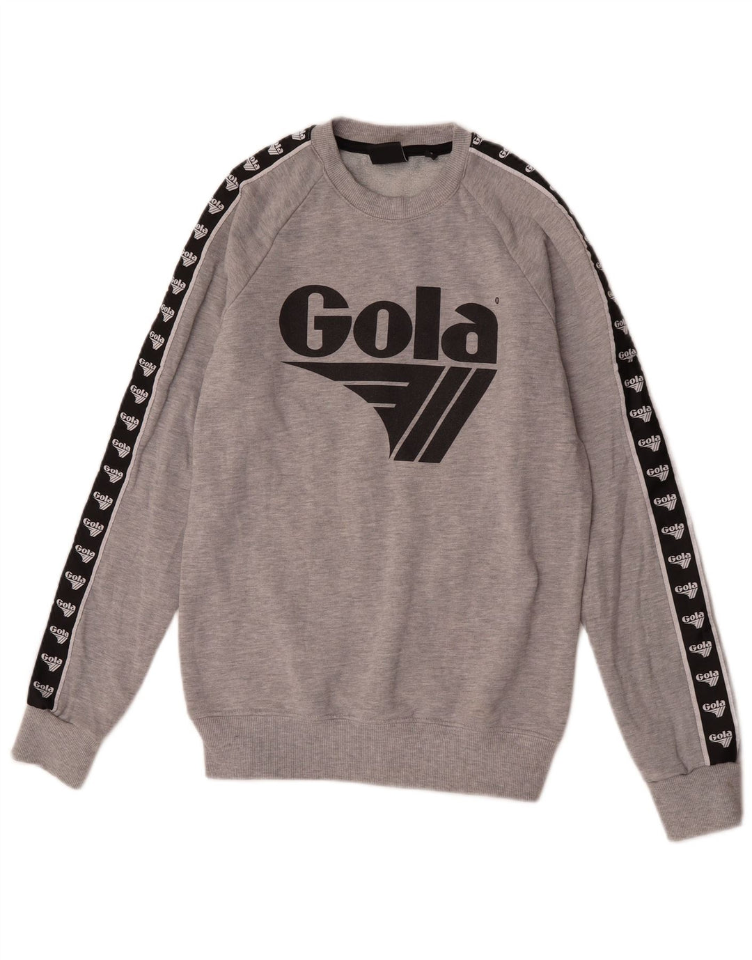Gola Mens Graphic Sweatshirt Jumper Small Grey Colourblock Cotton