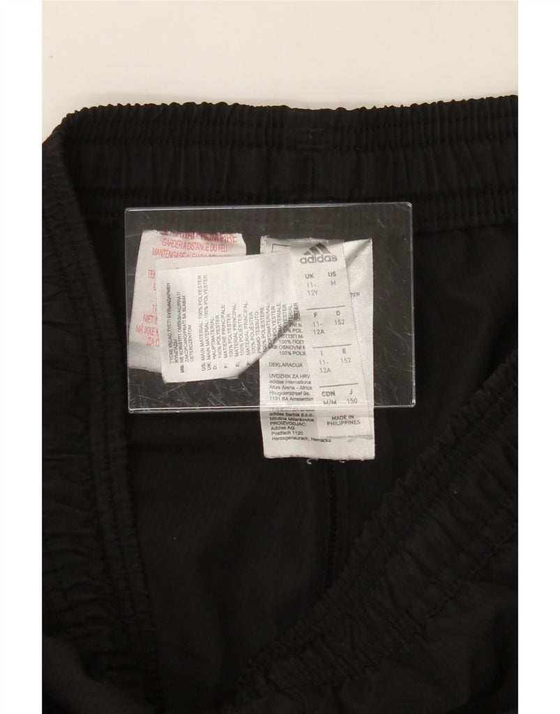 ADIDAS Boys Climalite Tracksuit Trousers Joggers 11-12 Years Black Vintage Adidas and Second-Hand Adidas from Messina Hembry 