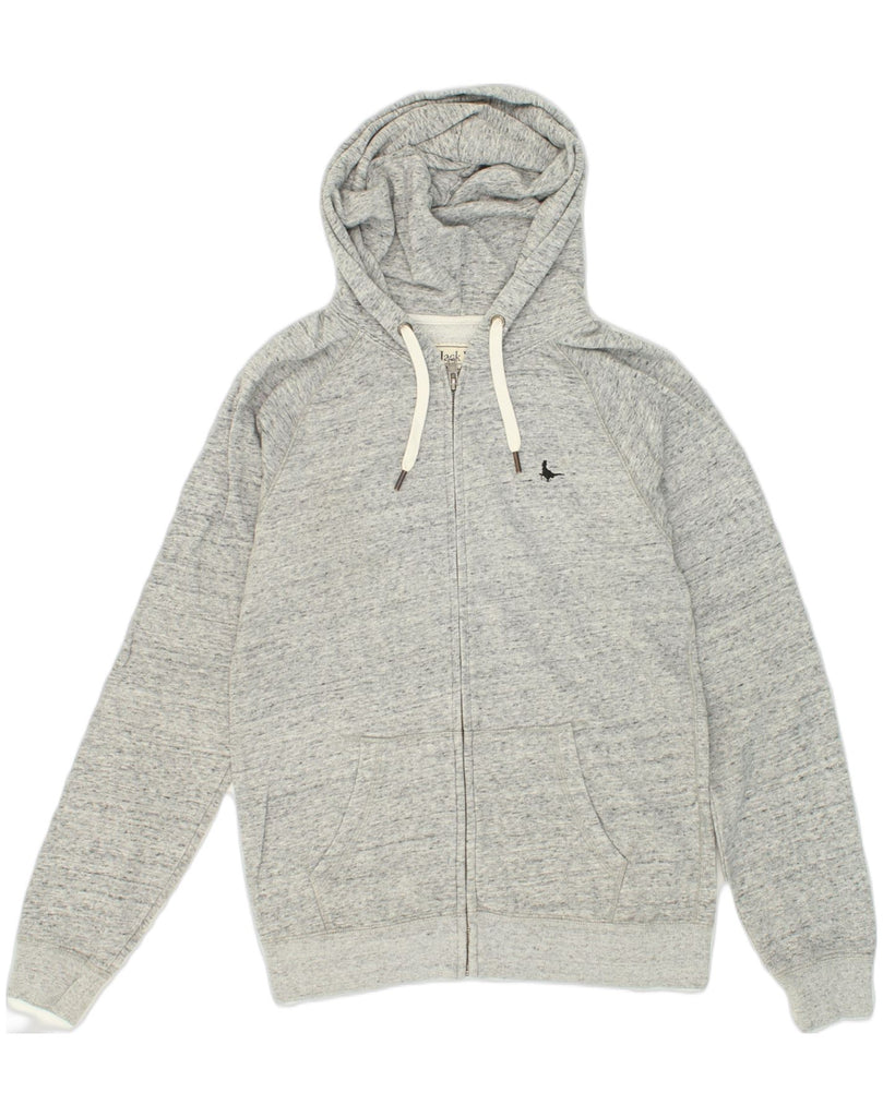 JACK WILLS Mens Zip Hoodie Sweater Small Grey Cotton | Vintage Jack Wills | Thrift | Second-Hand Jack Wills | Used Clothing | Messina Hembry 