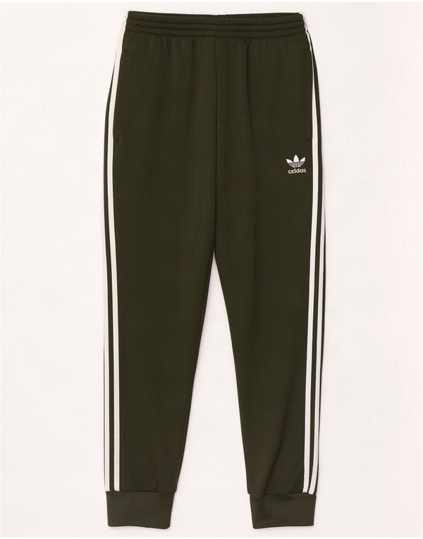 Adidas Mens Tracksuit Trousers Joggers Medium Green Polyester