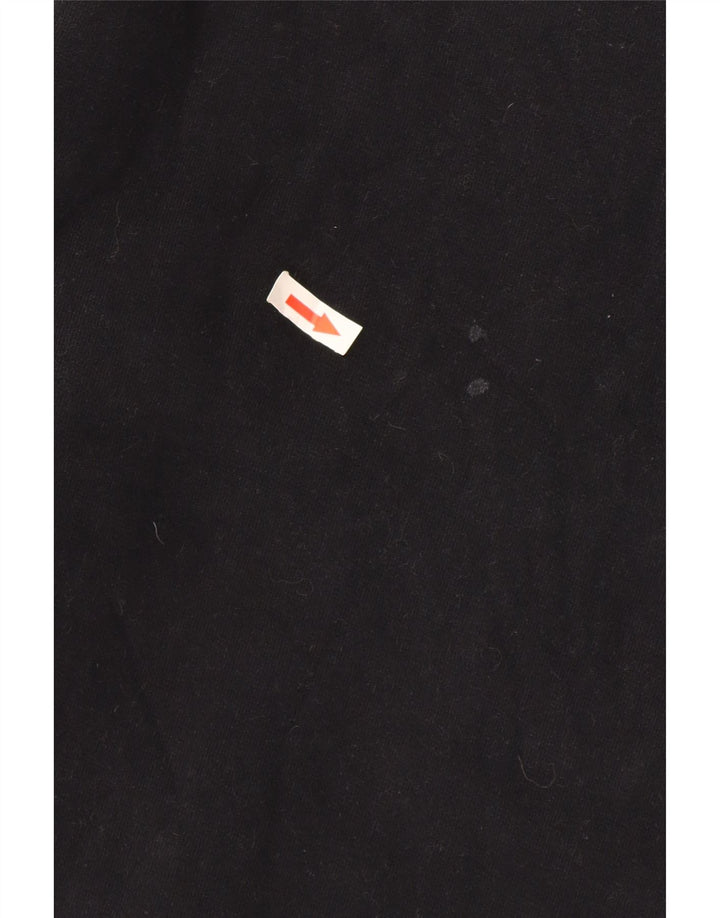 Calvin Klein Jeans Womens Graphic Sweatshirt Jumper UK 12 Medium Black