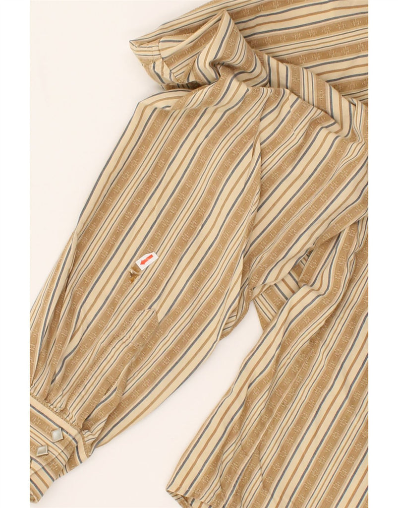 WRANGLER Mens Shirt XL Beige Striped | Vintage Wrangler | Thrift | Second-Hand Wrangler | Used Clothing | Messina Hembry 