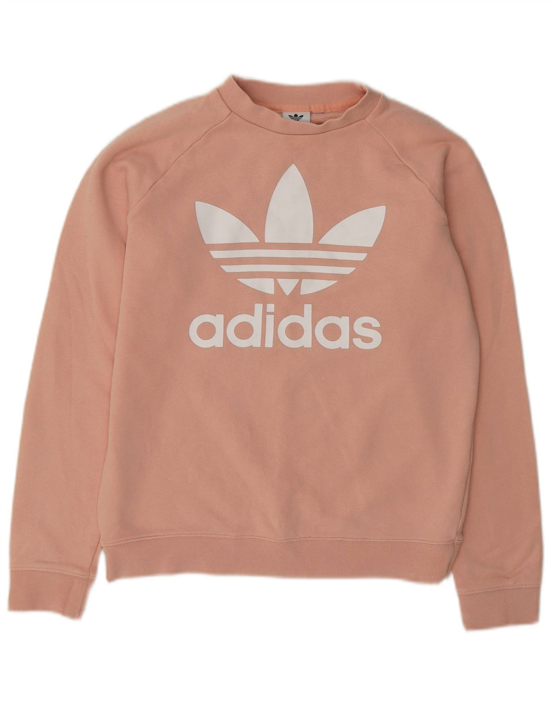 Adidas Womens Graphic Sweatshirt Jumper UK 14 Medium Pink