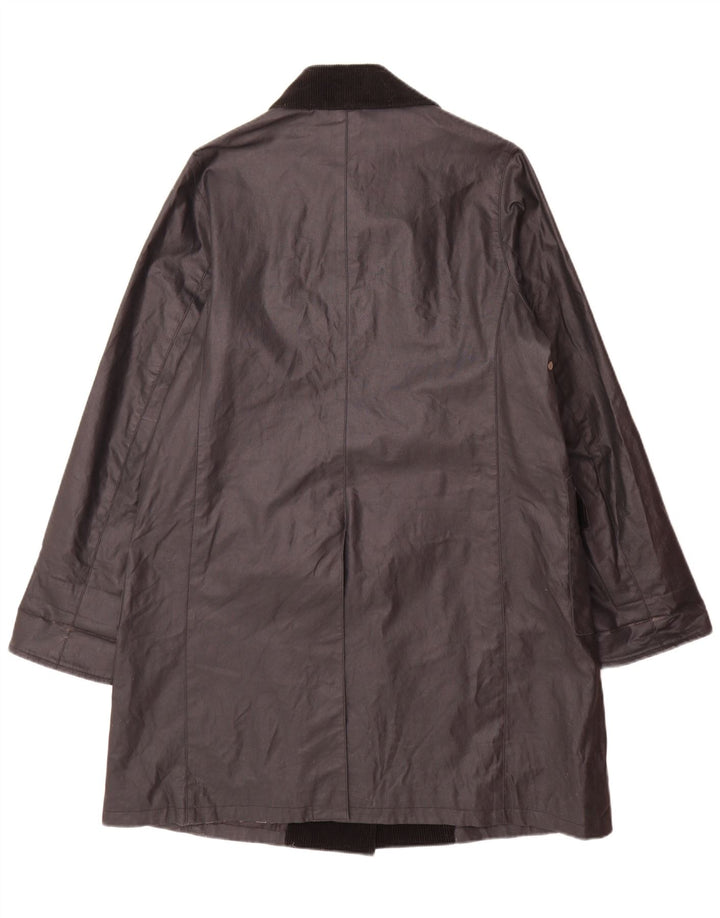 Mackintosh Womens Raincoat UK 14 Medium Black Cotton