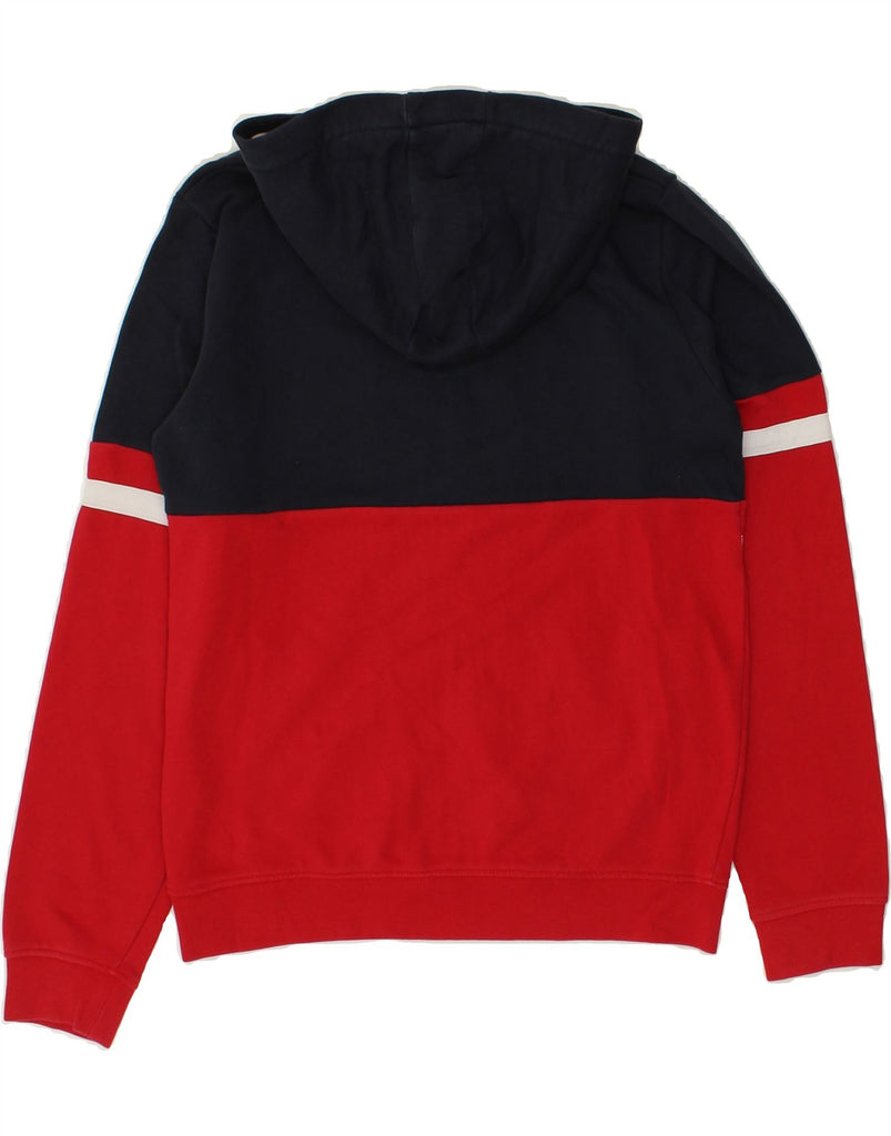 FILA Boys Zip Hoodie Sweater 13-14 Years Red Colourblock Cotton | Vintage Fila | Thrift | Second-Hand Fila | Used Clothing | Messina Hembry 