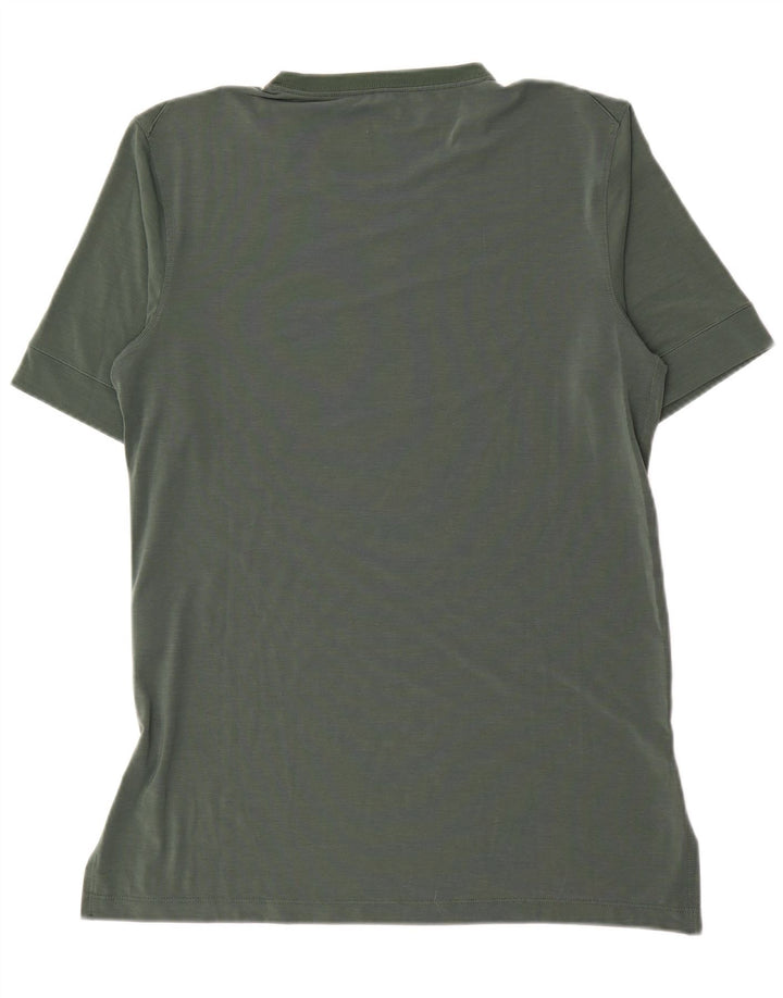 Nike Mens Dri Fit T-Shirt Top Medium Green Polyester