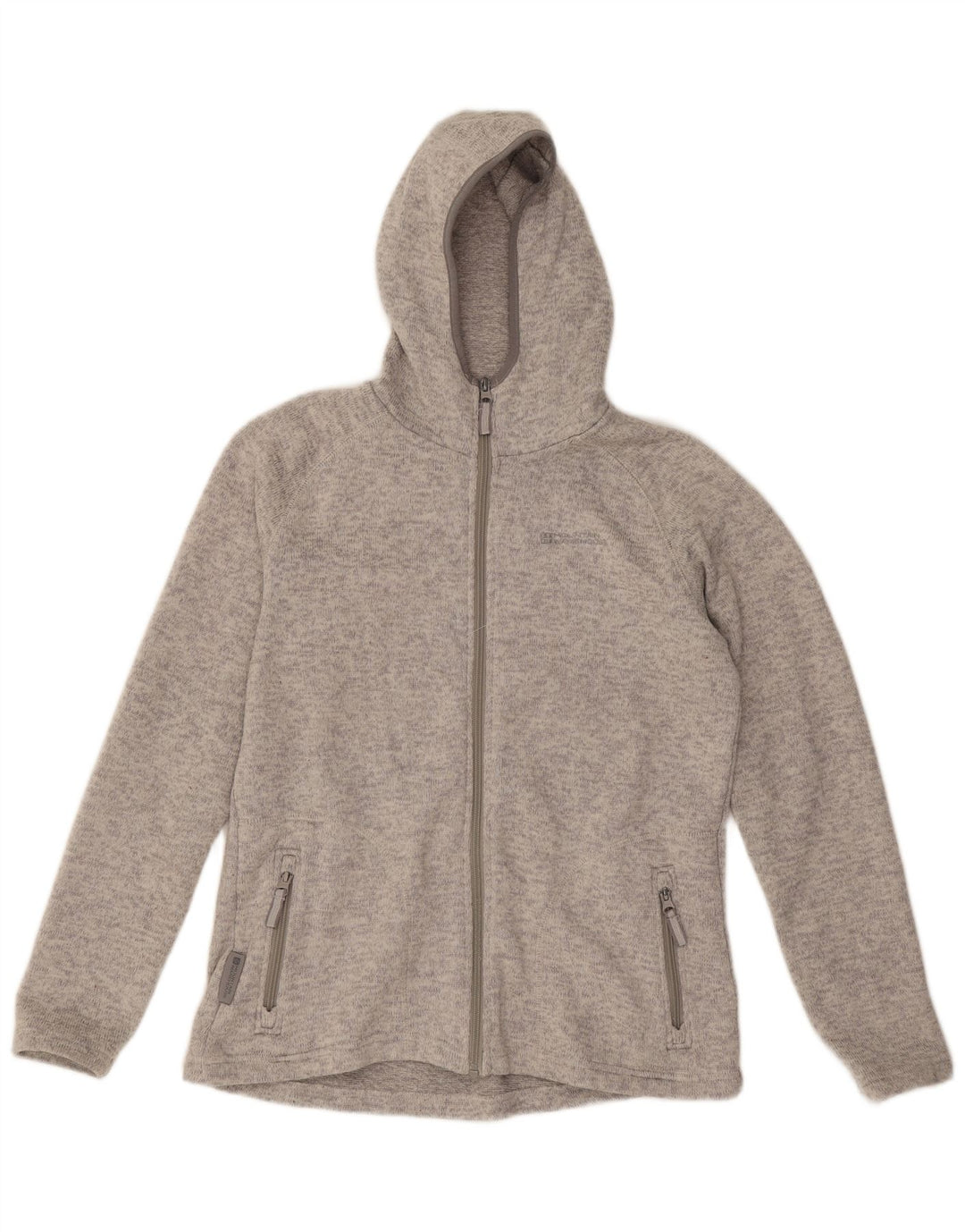 Mountain Warehouse Womens Zip Hoodie Sweater UK 14 Large Grey Polyester