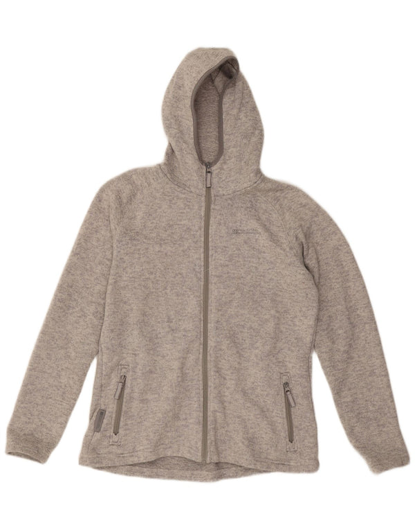 Mountain Warehouse Womens Zip Hoodie Sweater UK 14 Large Grey Polyester