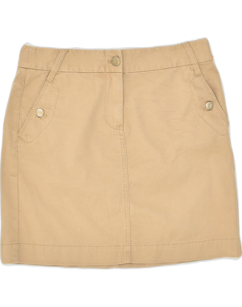 J. CREW Womens Chino Classic Fit Straight Skirt US 6 Medium W33 Beige | Vintage J. Crew | Thrift | Second-Hand J. Crew | Used Clothing | Messina Hembry 