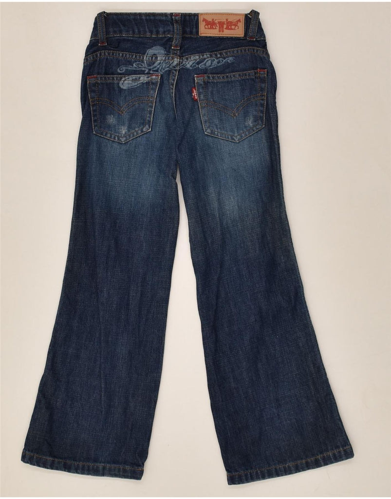 LEVI'S Girls Flared Jeans 5-6 Years W31 L20 Navy Blue Cotton | Vintage Levi's | Thrift | Second-Hand Levi's | Used Clothing | Messina Hembry 