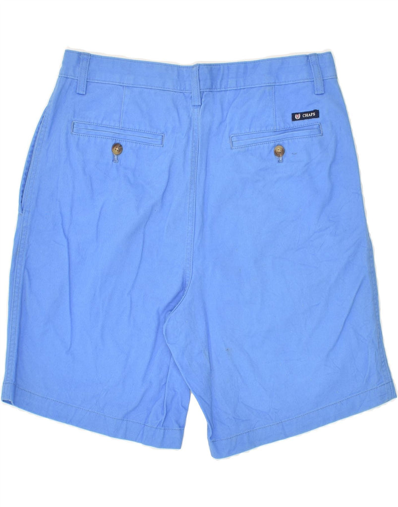 CHAPS Mens Chino Shorts W32 Medium Blue Cotton | Vintage Chaps | Thrift | Second-Hand Chaps | Used Clothing | Messina Hembry 