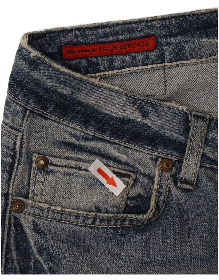 Guess Womens Straight Jeans W32 L27 Blue Cotton