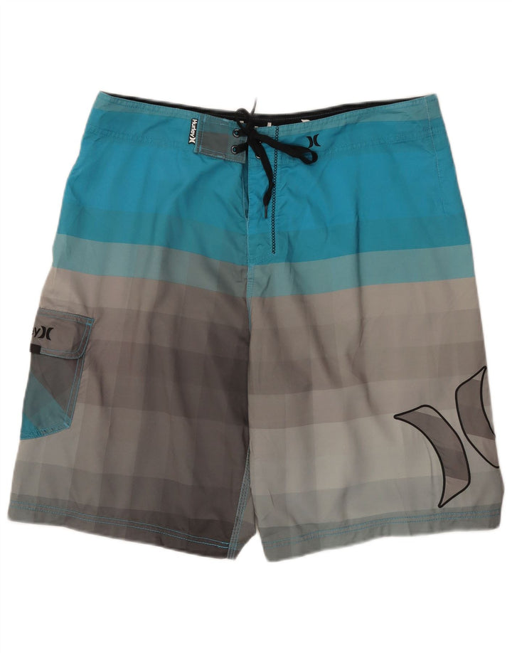 Hurley Mens Graphic Swimming Shorts Large Multicoloured Colourblock