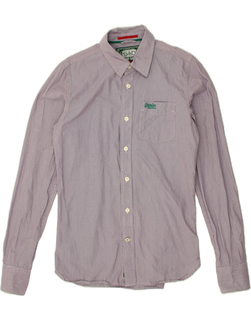 SUPERDRY Mens Shirt Medium Purple Cotton Vintage Superdry and Second-Hand Superdry from Messina Hembry 