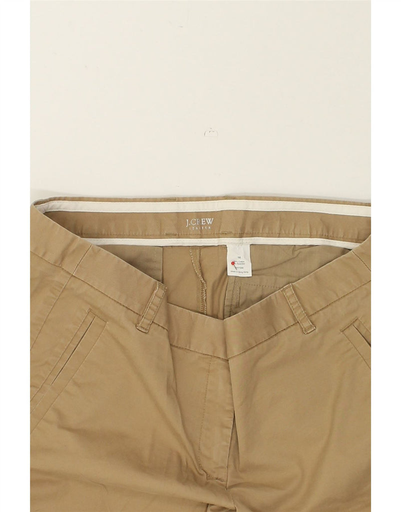 J. CREW Womens Stretch Chino Shorts UK 10 Small W27 Beige Cotton | Vintage J. Crew | Thrift | Second-Hand J. Crew | Used Clothing | Messina Hembry 