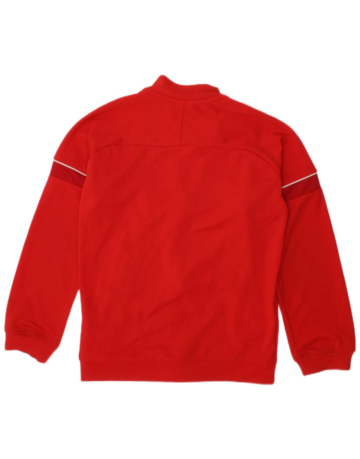 NIKE Boys Dri Fit Tracksuit Top Jacket 6-7 Years XS Red Polyester