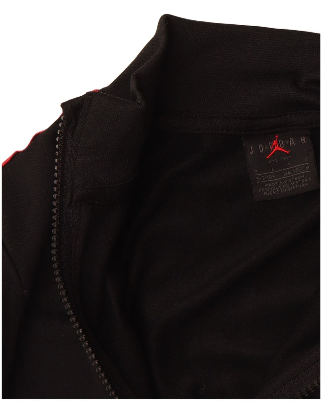 JORDAN Boys Graphic Tracksuit Top Jacket 6-7 Years Black