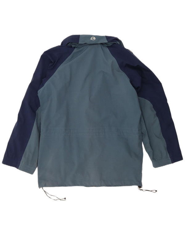Sprayway Mens Hooded Rain Jacket UK 38 Medium Navy Blue Colourblock