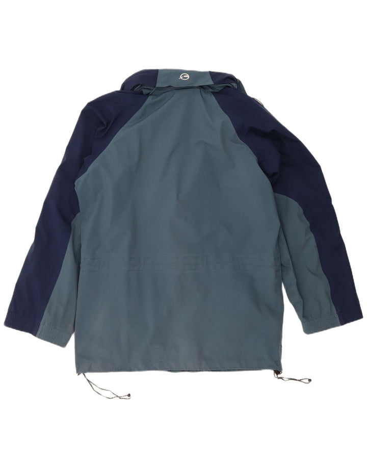 Sprayway Mens Hooded Rain Jacket UK 38 Medium Navy Blue Colourblock