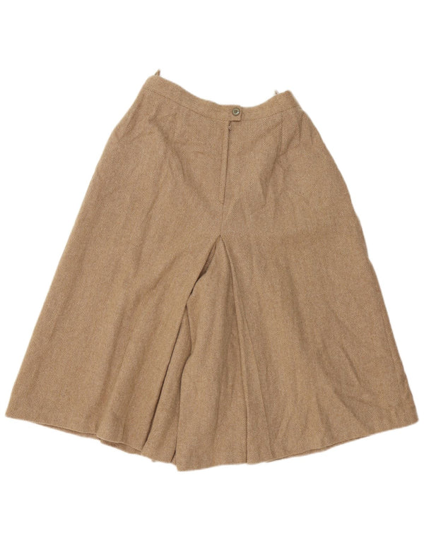 Vintage Womens High Waist Cargo Shorts IT 48 XL W30 Beige Herringbone