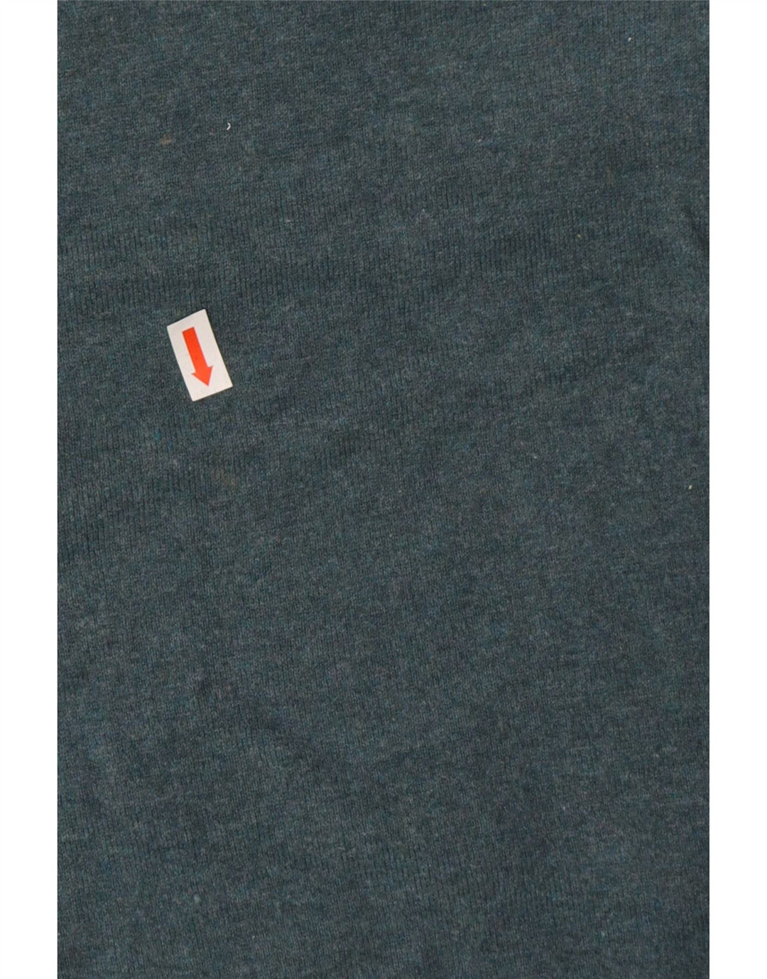 Marks & Spencer Mens Polo Neck Jumper Sweater Large Blue Flecked Cotton