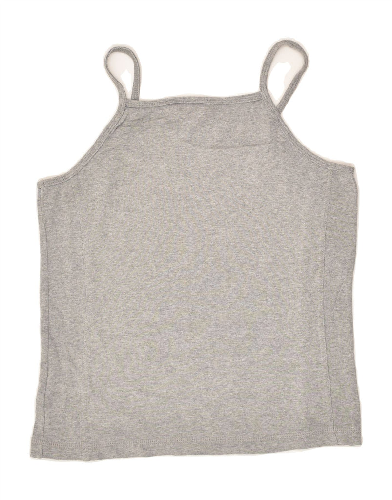 CHAMPION Womens Cami Top UK 14 Large Grey | Vintage Champion | Thrift | Second-Hand Champion | Used Clothing | Messina Hembry 