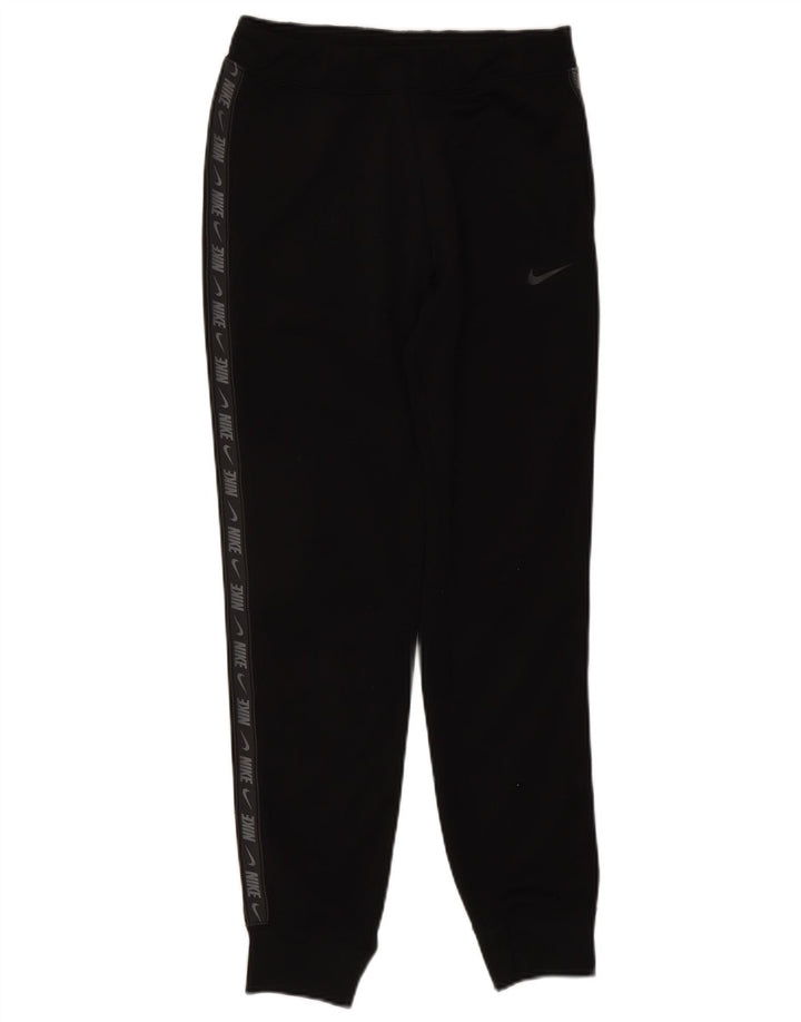 Nike Mens Graphic Tracksuit Trousers Joggers Small Black Polyester