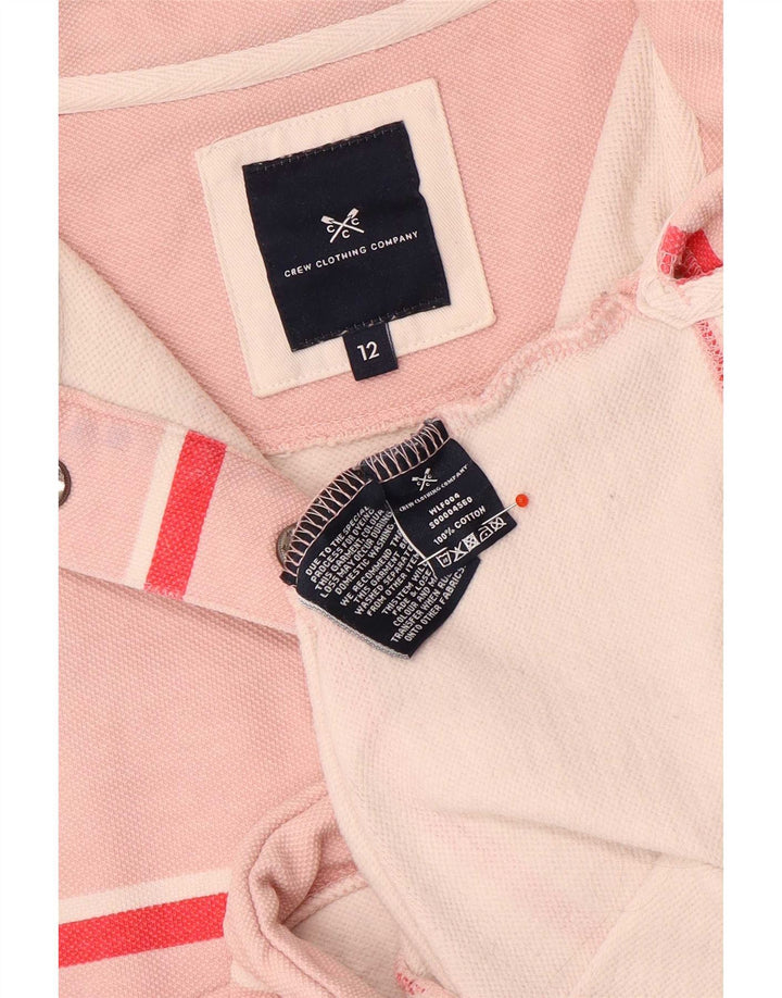 Crew Clothing Womens Sweatshirt Jumper UK 12 Medium Pink Striped