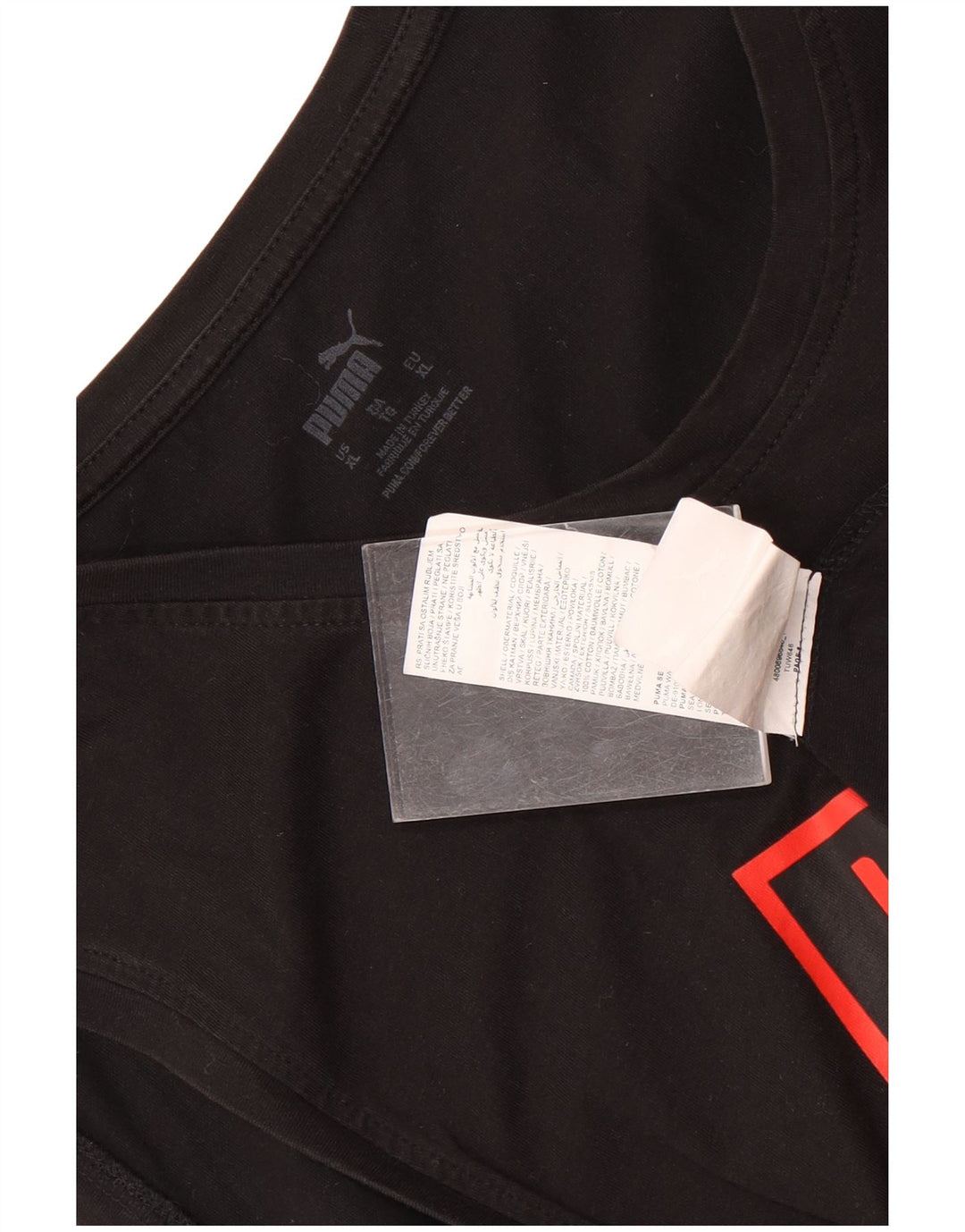 Puma Mens Graphic Vest Top XL Black Cotton
