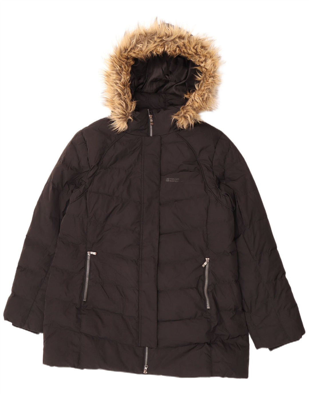 Mountain Warehouse Womens Hooded Padded Coat UK 18 XL Black Polyester