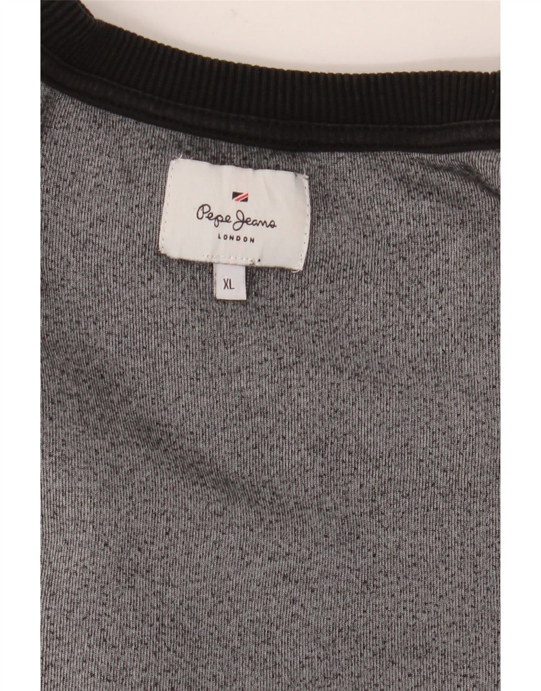PEPE JEANS Womens Oversized Graphic Sweatshirt Jumper UK 18 XL Black