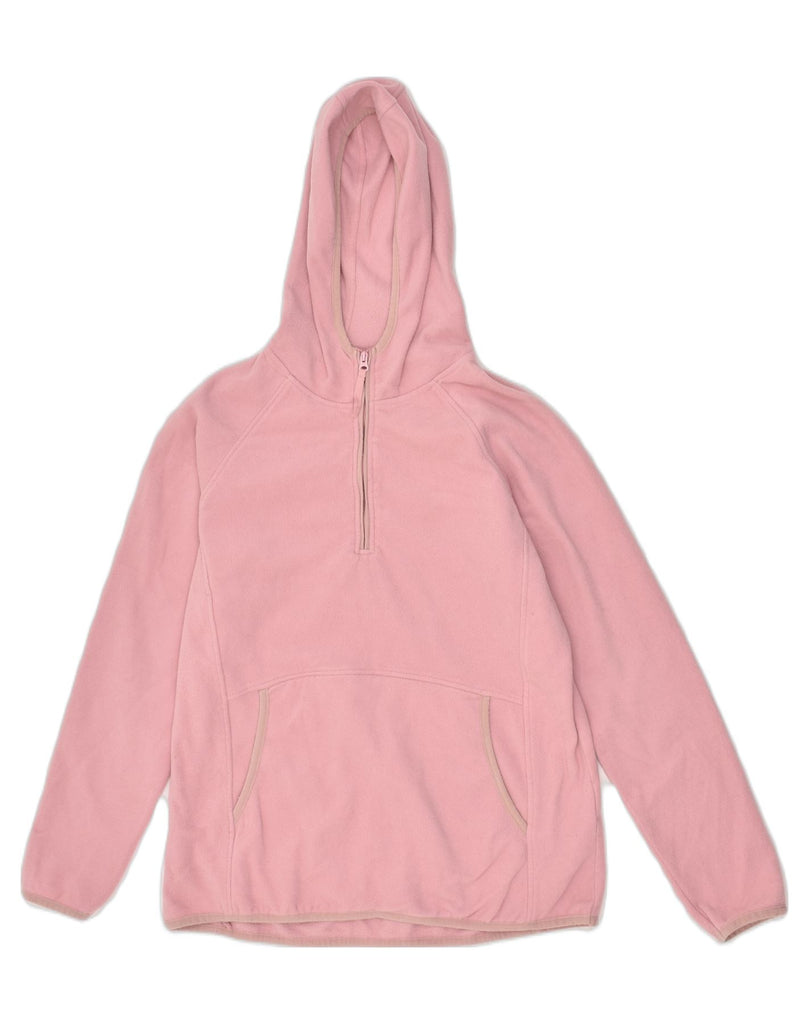 MOUNTAIN WAREHOUSE Womens Hooded Fleece Jumper UK 12 Medium Pink Polyester | Vintage Mountain Warehouse | Thrift | Second-Hand Mountain Warehouse | Used Clothing | Messina Hembry 