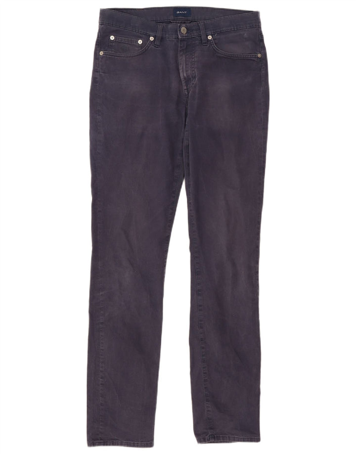 Gant Mens Slim Casual Trousers W30 L34 Navy Blue